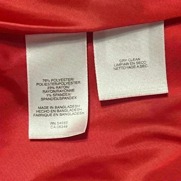 Evan-Picone Women’s size medium pink/red one button blazer. - Picture 9 of 9